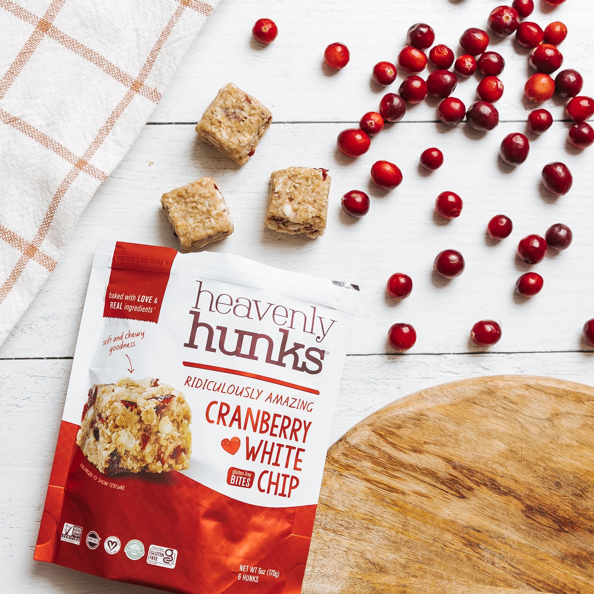 Heavenly Hunks - Cranberry White Chip
